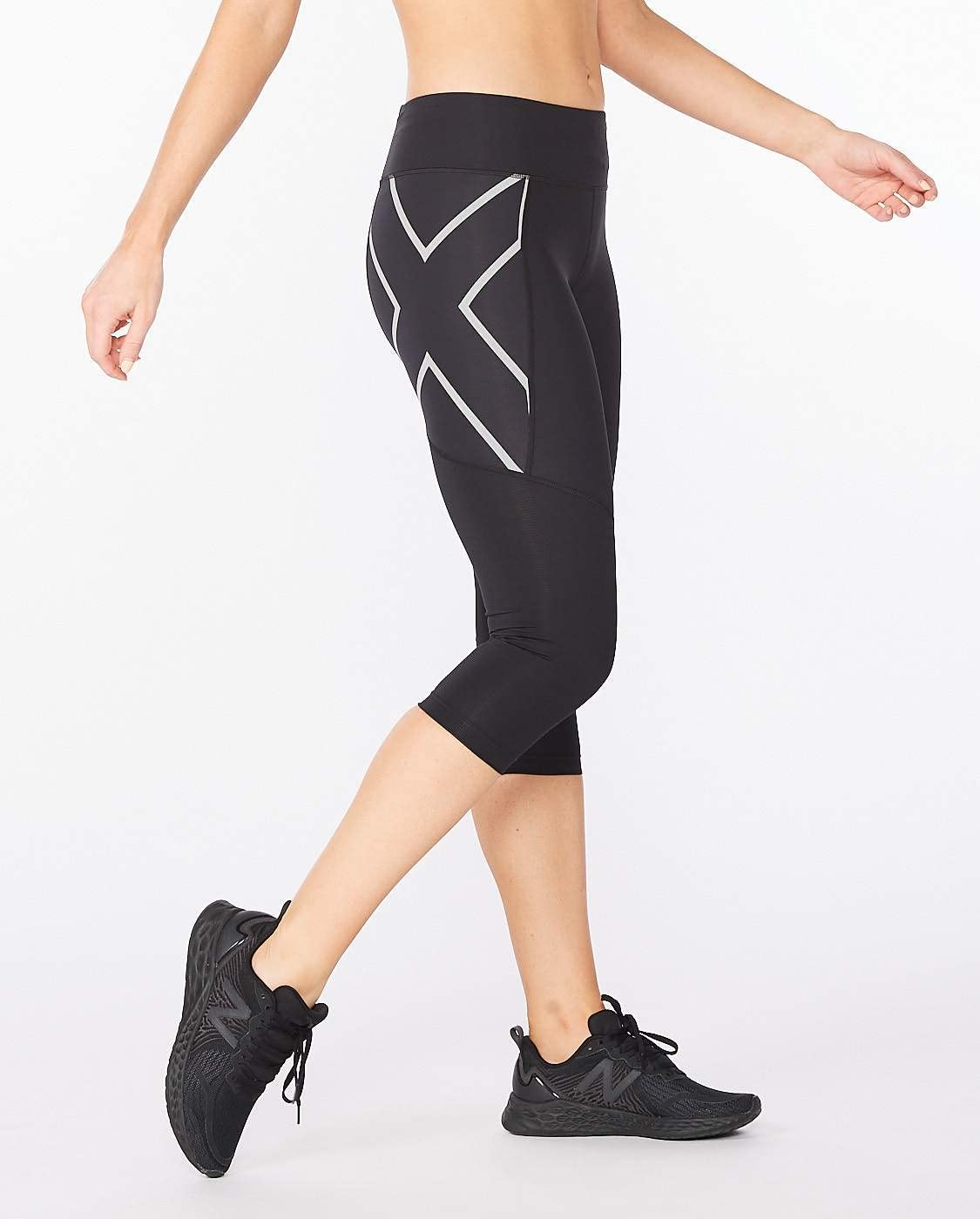 2XU Aero Vent Mid-Rise Compression 3/4 Tights - Compression Pants - Bohème - Femme