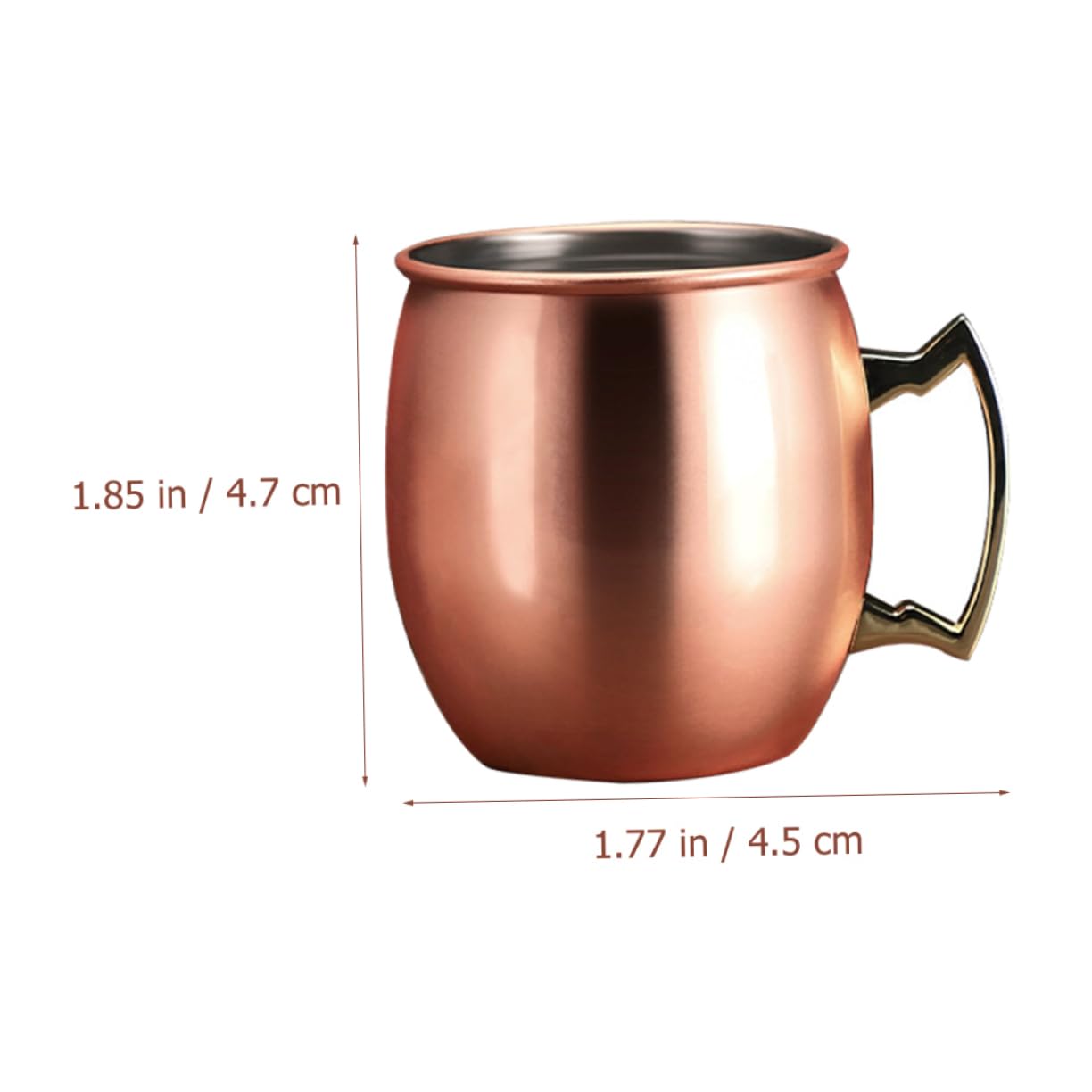 AUTSUPPL Mule Cup Juice Bottles with Lids Coffee Tumbler Whiskey Portable Coffee Mug Royal Medieval Shot Drinkware for Mini Espresso Cups Lemonade Shot Bottles 304 Stainless Steel