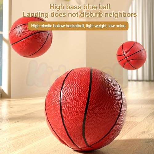 Image of Kidology Mini Portable Basketball Hoop Set with Cute Cat-Themed Backboard - Indoor /Outdoor Basketball Game & Mini Ball for Toddlers, Perfect Christmas or Birthday Gift for Kids 3+ Years