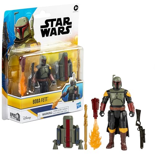 Star Wars G0140 Epic Hero Series Boba Fett 4-Inch Deluxe Action Figure & 4 Accessories thumb #2