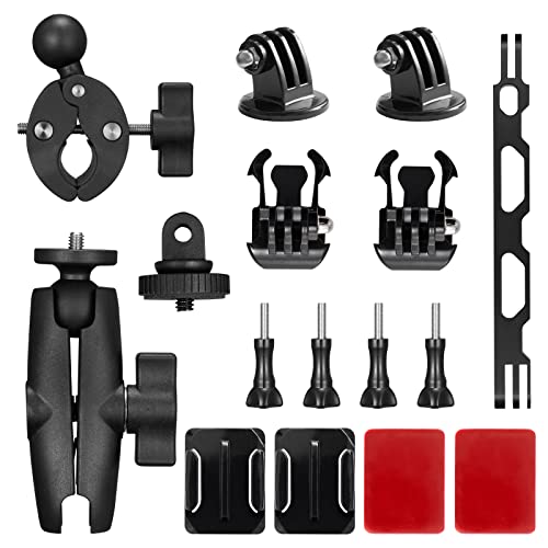 Image of AKASO Action Camera Motorcycle Kit Compatible EK7000 /EK7000 Pro /Brave 4 /Brave 4 pro /Brave 7 LE /Brave 7 /Brave 8 /V50X /V50 Pro /V50 Elite /GoPro Hero 12 11 10 9 8 /DJI /Apexcam Action Camera