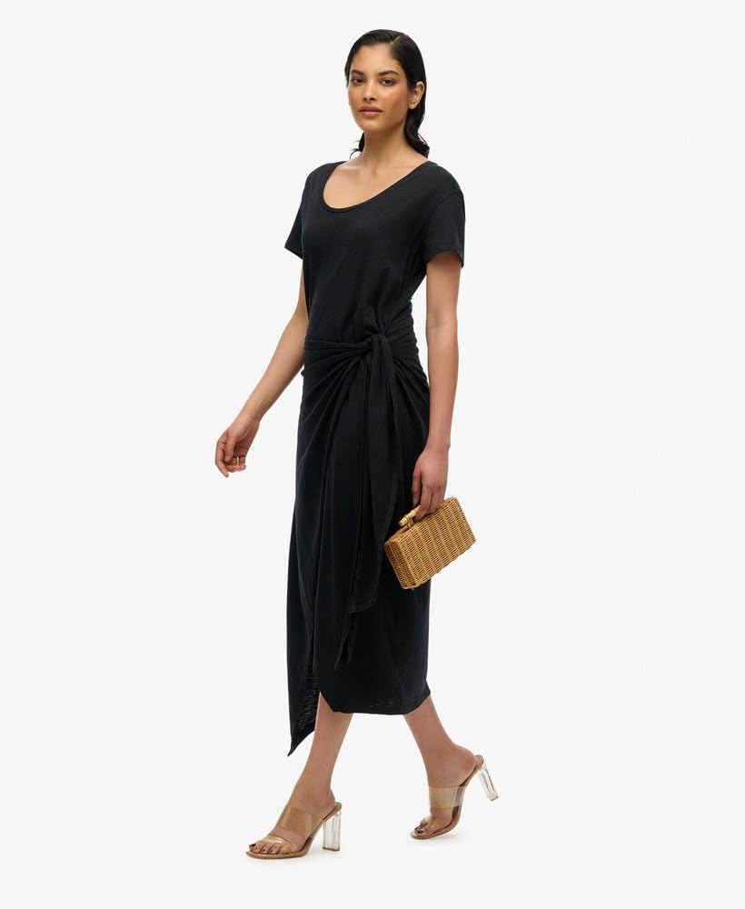 Superdry Robe portefeuille texturée pour femme