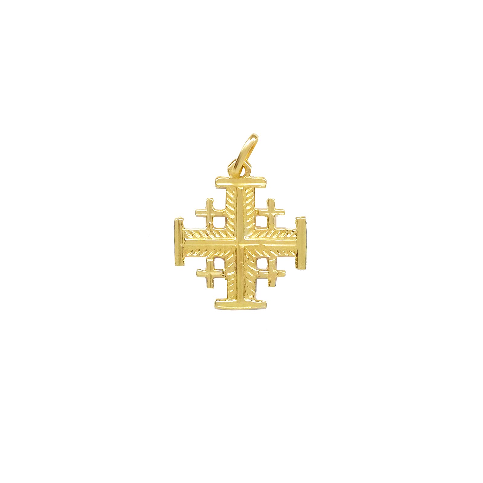 Sebaoth Jerusalen Cross Gold Law 18 K