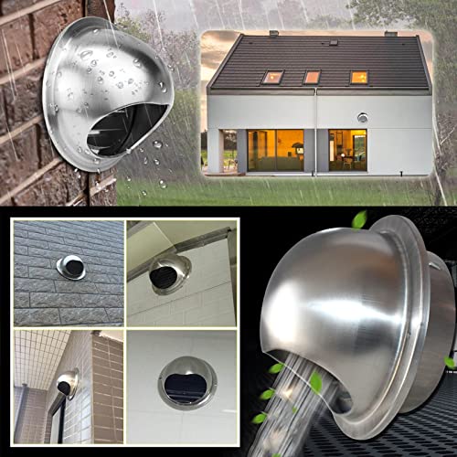 Cubierta de ventilación de pared de 6 pulgadas con malla antióxido para sofito exterior 6