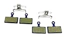 2 Bike Brake Pads Organic for Shimano G02A Deore XT BR M785 SLX M666 BR M985 BR M785 M666 XTR 2011 BR M985 Alfine. The Bicycle Part for OEM Brakes for high Braking Power. (2 Resin) gallery image
