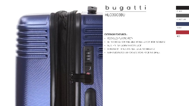 Amazon.com | bugatti Nashville Collection 3 Piece Hard Shell