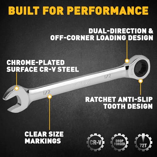 ELEAD 24-Piece Ratcheting Wrench Set