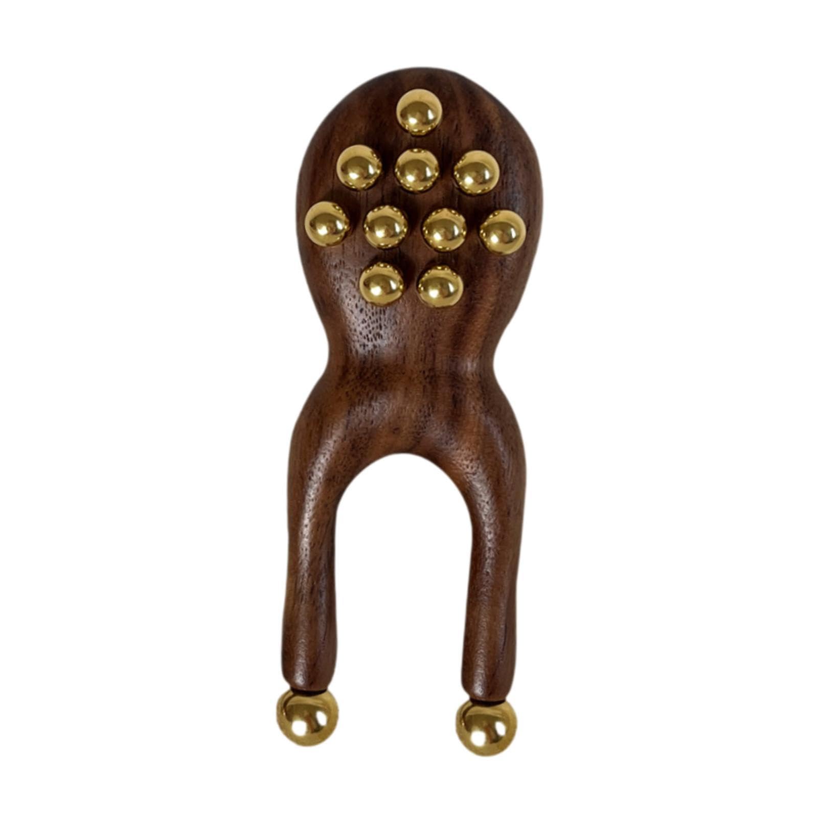 Generic Massaggiatore Facciale Manuale a Forma di Rana, Strumento Gua Sha in Legno