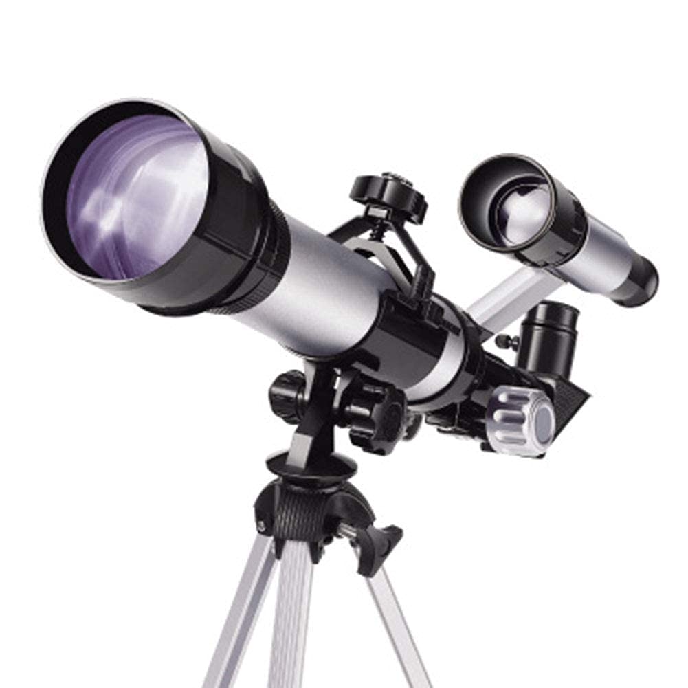 Telescopio Portatile per Bambini Principianti 74 mm telescopio astronomico rifrattore Regolabile con treppiede oculari Bussola cercatore di Stelle Lente Astronomia Giocattolo per osservare Le Stelle