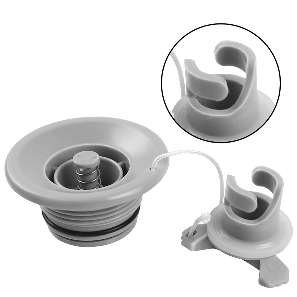 Boots Luftventil,Schlauchboot Luft Ventil,PVC Luftventil Doppelt mit Luftventil Schlüssel für Schlauchboot,Kajak,Aufblasbares Boot,Floß