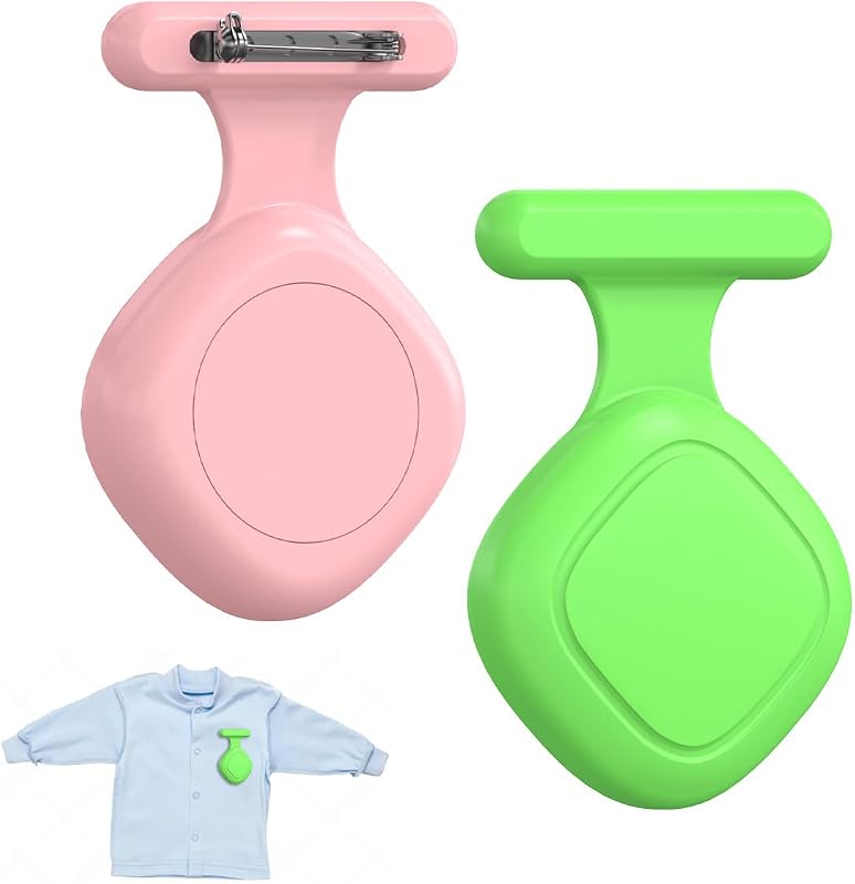 Kit com 2 Capas de Silicone para Rastreador Tile Life360 Mate 2024 com Alfinete Oculto, Tampa com Cobertura Integral, Rosa e Verde