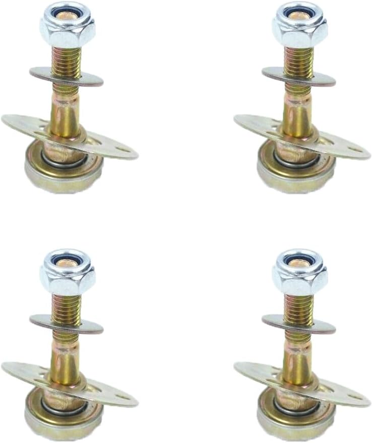 Acxico 4Pcs Rocking Chair Bearing Connecting Piece Rocking Chair Bearing Screws Kits Furniture Connecting Fittings, Metal