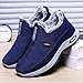 ladies winter boots Boots for Women 2025 Cute Winter Warm Ankle Short Snow Shoes Casual Fashion Comfortable Fleece Lined Walking Shoes 9 Blue