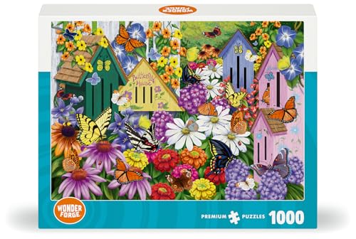 Image of Wonder Forge Garden Neighbors 1000 Piece Jigsaw Puzzle for Adults | Unique, Perfectly-Fitting Pieces | Fun, Vibrant Imagery | Amazon Exclusive