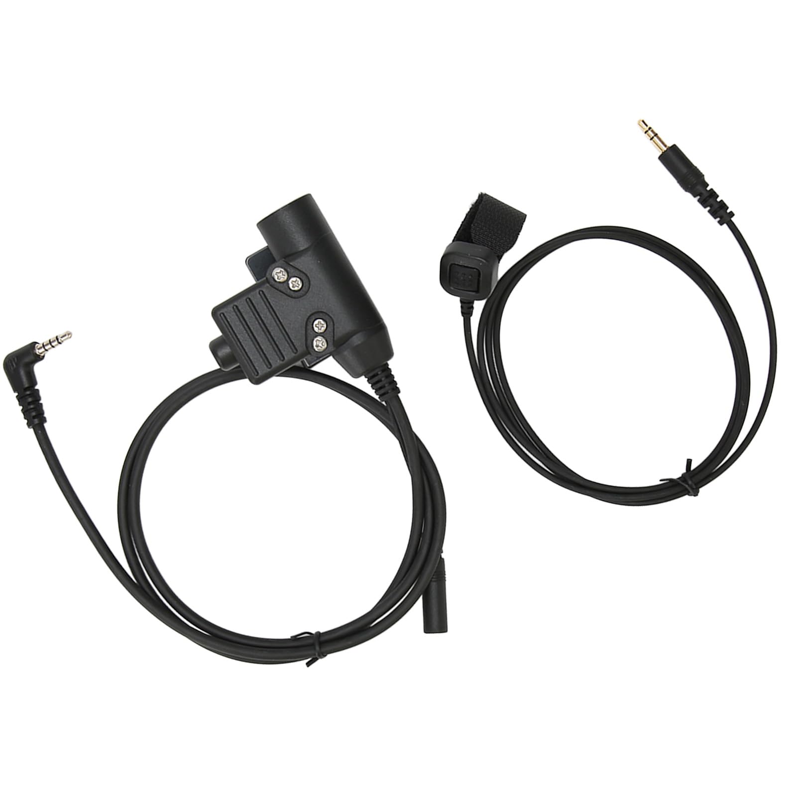 PTT Adapter MIC Zestaw Push to Talk Adapter słuchawkowy dla 2 -Way Radio Motorcycles Snowmobiles Premium ABS Plastikowe U94 PTT Kabel 90cm