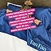 Tan Fan Self Tan Sleep Sac - Keep Sheets Clean from Self Tanner Stains - 100% Cooling Silky Poly Sleeping Sack - Won’t Rub or Absorb Tanning Lotion - Lightweight Large w Foot Openings (Navy)