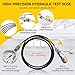 GRYVOZE Hydraulic Pressure Test Kit with 5 Gauges(Max 10000 PSI), 13 Test Couplings 14 Tee Connectors 5 Test Hoses, Hydraulic Gauge Tester Set for Excavator, Construction, Machinery, and Mine
