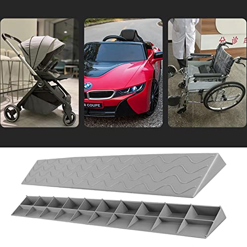 Rampa de umbral portátil, 3 pies, para sillas de ruedas, scooters, dispositivos de movilidad, fácil acceso sobre puertas, escalones, bordillos