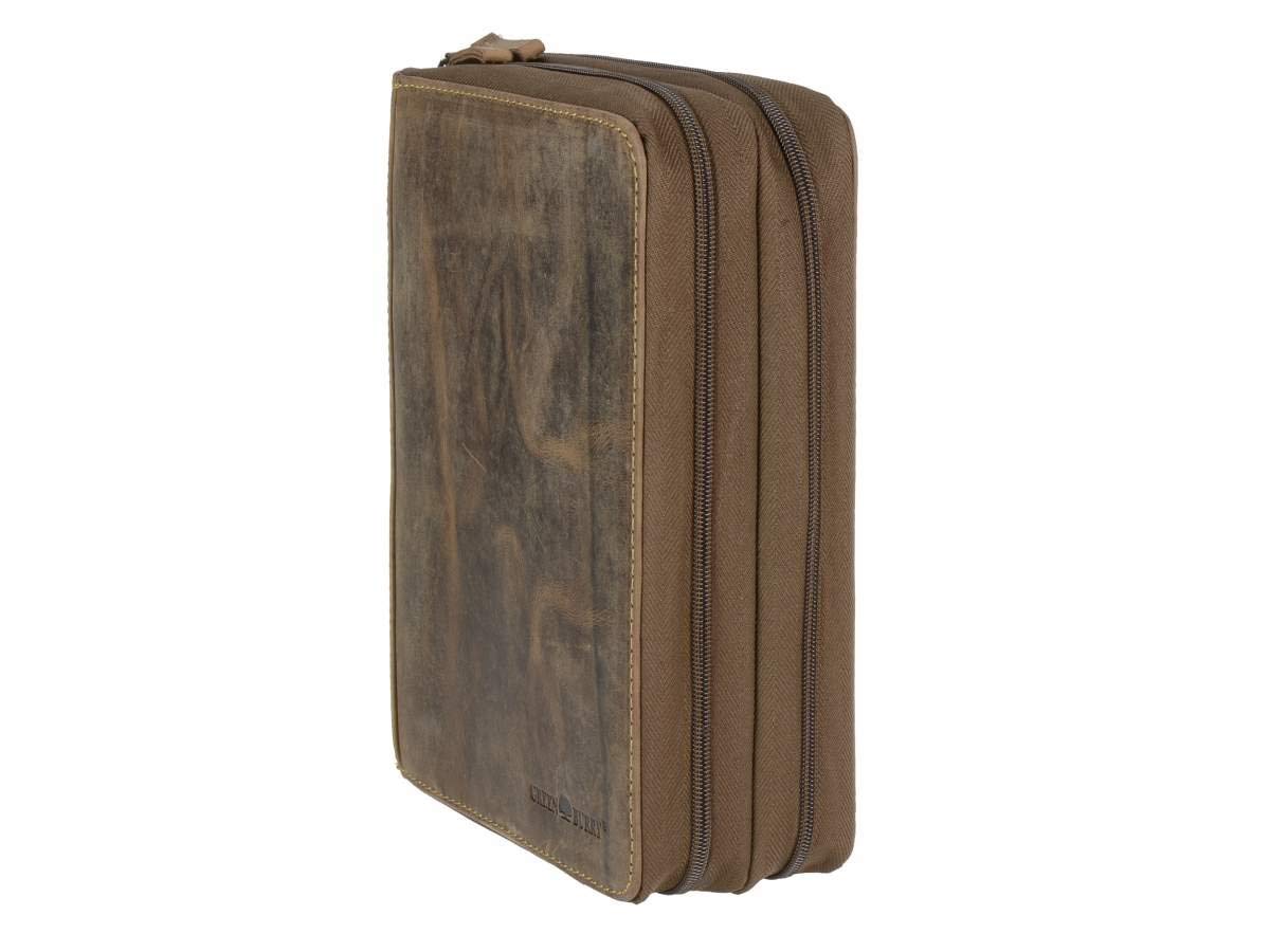 Greenburry Terminkalender A5 Leder braun Vintage DUO 2 Fächer