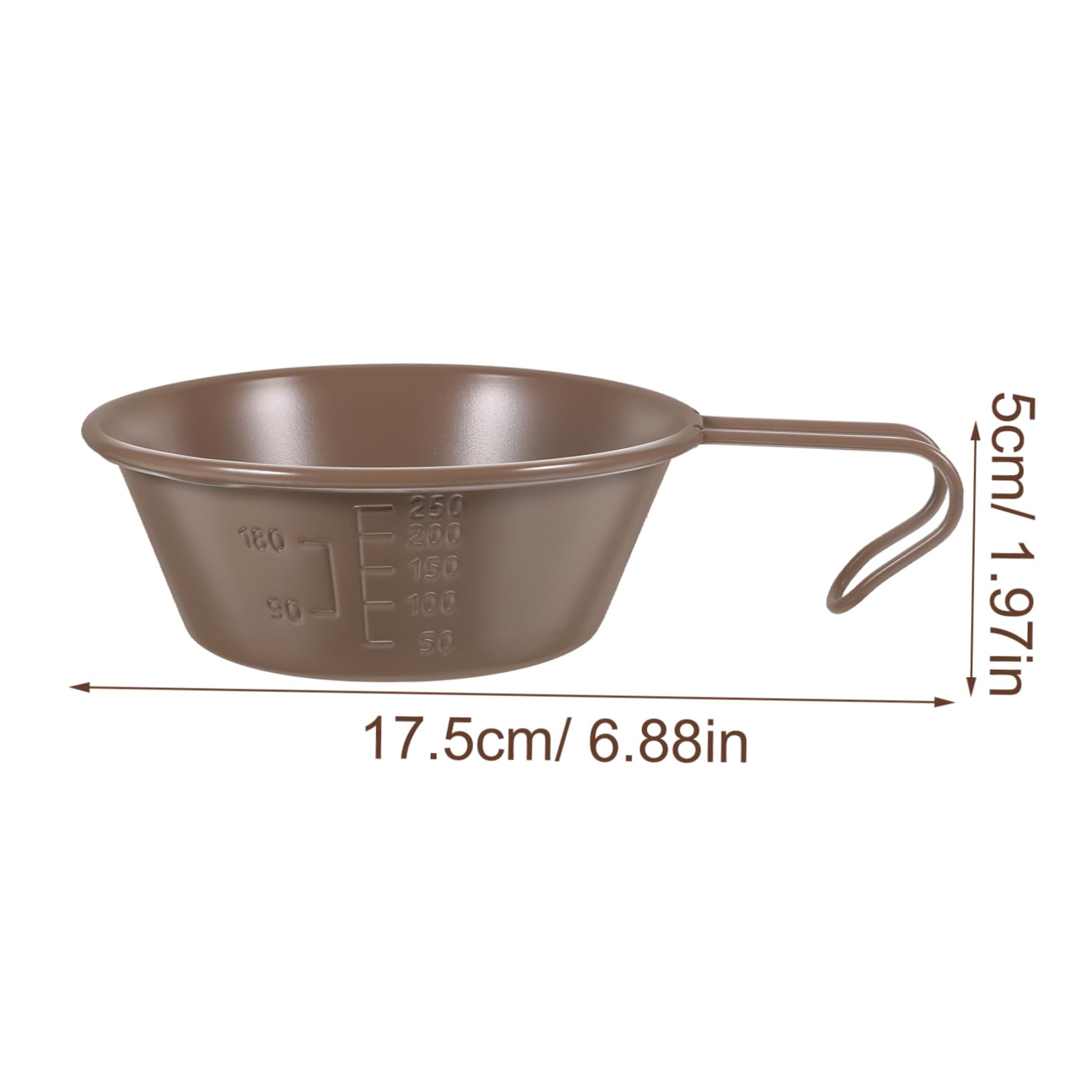 Mikikit Camping Cookware Bowl Portable Stainless Steel Outdoor Bowl with Hollow Handle Lightweight Camping Cups for Hiking Backpacking Picnics and Everyday Use