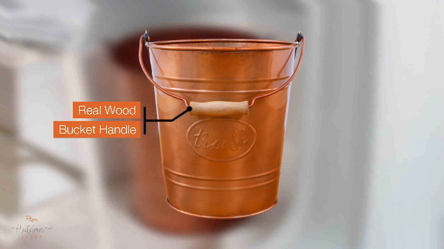 Amazon.com: Autumn Alley Farmhouse Bathroom Trash Can - Metalr