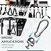 Ohoho T Lock Adapter with Snap Hooks 2 Pack for Tonal Home Gym Shelf & Cable Machine Accessories (Only Tonal T Lock Adapter) - Wide Application (2)
