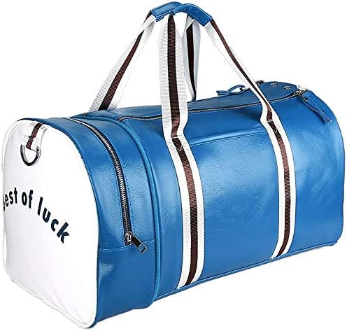 QWE Physical Fitness Kit With Wet Pockets And Shoes Compartment, Lightweight Travel Bags For Men And Women,blue