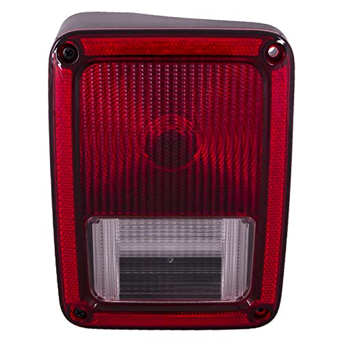 HEADLIGHTSDEPOT Tail Light Left Driver Compatible with Jeep Wrangler 2007-2018