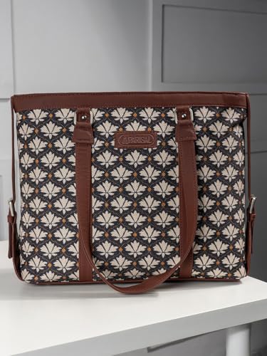 Image of Stylish Tote Bags for Office Use | Laptop Bag 15.6 inch | Purse for Women | Vegan Leather Handbag | Daily & Travel Use |
