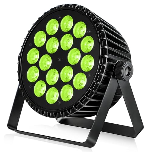 Projecteur LED 18x18W RGB Lime Amber UV pour jeu de lumière de soirée et bar