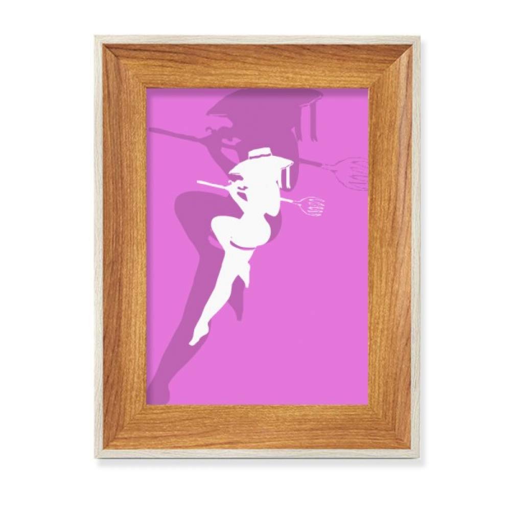 Beauty Gift la Fille dodue Cadre de Photo en Bois de Bureau Idéal pour Offrir un Set d'Art