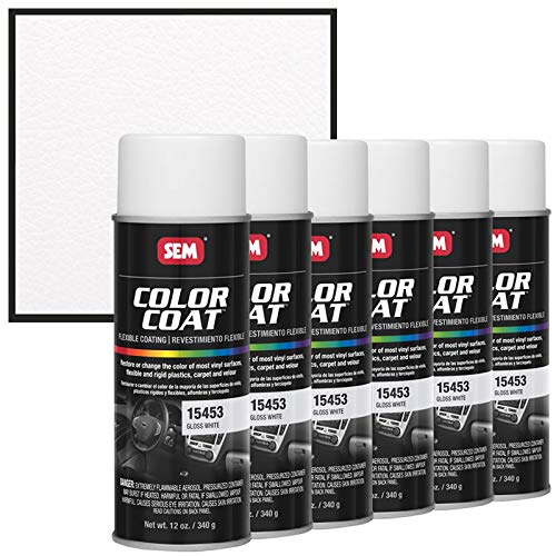 SEM 15453 Gloss White Color Coat - 12 oz. (6)