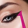 Eyeliner Stencils Pencil Liquid Waterproof Tool For Liner Makeup Brush Pen Stamp Thin Sharpener Cat Eyes Small Angled Wing Tip | Real Beginners Techniques Eye Shadow Lines Gel Eyebrow Pomade Black