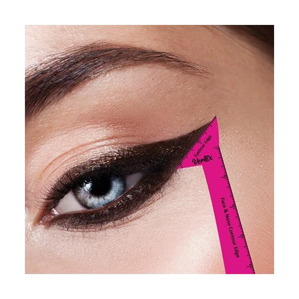 Eyeliner Stencils Pencil Liquid Waterproof Tool For Liner Makeup Brush Pen Stamp Thin Sharpener Cat Eyes Small Angled Wing Tip | Real Beginners Techniques Eye Shadow Lines Gel Eyebrow Pomade Black