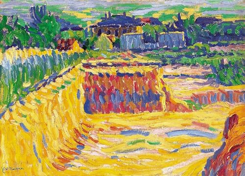 Peintures Gare sur le Canal de Ernst Ludwig Kirchner Art Mural Bureau 60x90cm