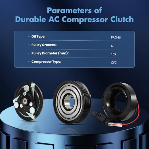 Image of ECCPP A /C Compressor Clutch 2014-2019 for Chevrolet Corvette 6.2L AC Clutch
