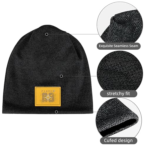 Bonnet extensible confortable contre le froid avec doublure peluche - 2