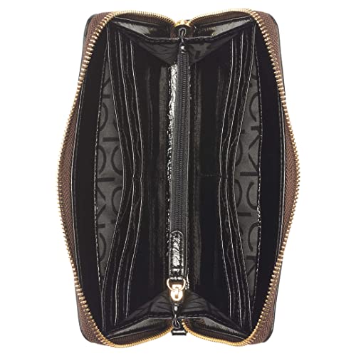Image of Calvin Klein Women's Key Item Saffiano Continental Zip Around Wallet With Wristlet Strap