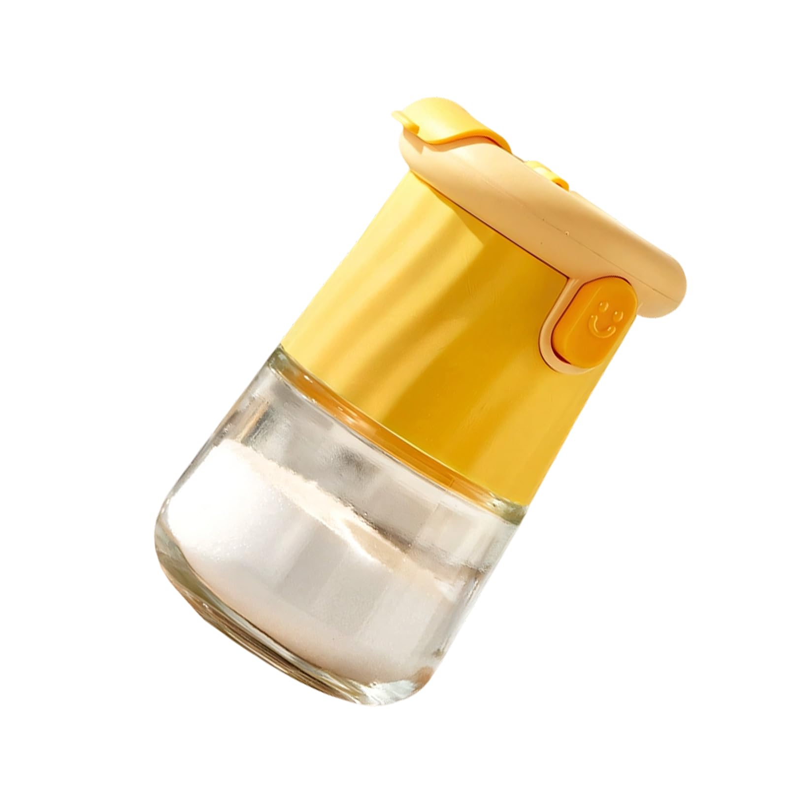 Msioytog Premium Glass Condiment Container with Sealed Lid Seasoning Dispenser for Freshness Perfect for Salt Sugar and Seasonings Salt Bottle