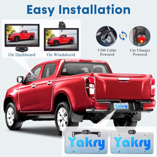Image of 7-inch Backup Camera Ease-Setup for Cars: 1080P HD Real Time Image