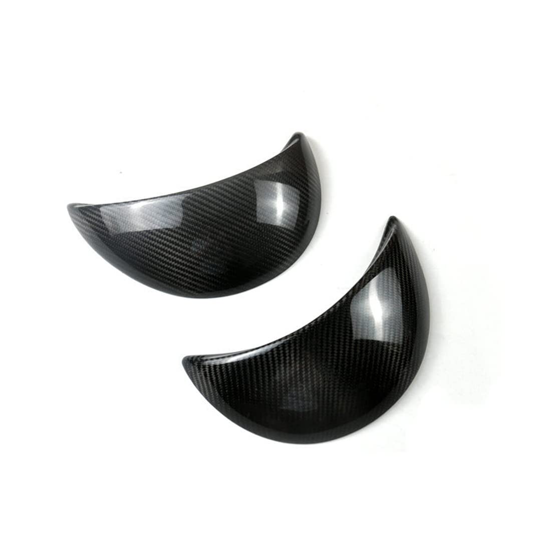 Pair Carbon Fiber Headlight Eyebrows Eyelids Cover Decal Car For