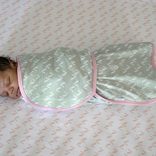 Image of Ingenuity Farewell Fuss Adjustable Easy-Wrap Baby Swaddle 2 Pack - Posy & Comfy Bundle 2-Pack Multi-Use Swaddle Blanket Set - Posy