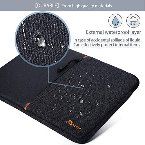 Image of MOCA 360 Protection 10.5-11 Inch Tablet Sleeve Case Bag for iPad 10.2'' /Ipad Air 4 10.9 Inch /Ipad Pro / 9.7 inch Ipad, Surface Go /Surface Pro, Galaxy Tab 10.5 /Xiaomi Pad 5 (9.7-11 Inch, Black)