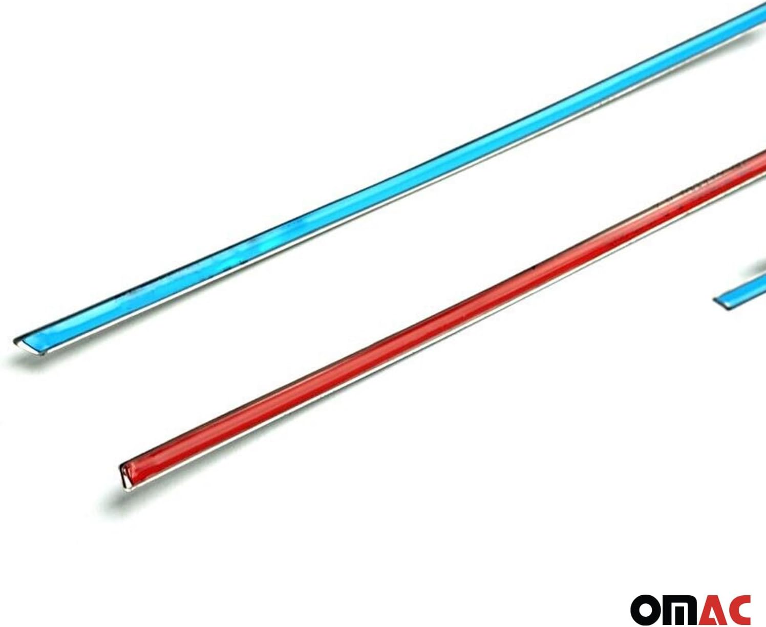 OMAC Front Bumper Grill Trim Molding for VW Amarok 2010-2016 Stainless Steel 4 Pcs
