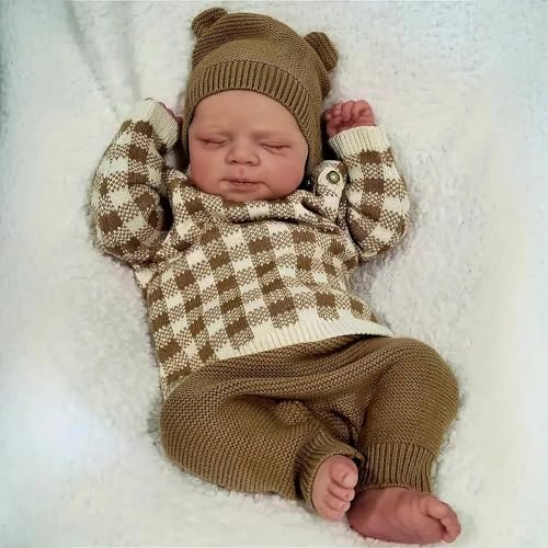 Anano Baby Reborn Kinder 48 cm - Ganzkörper-Silikon mit echtem Gewicht und anatomischen Details - Sonderedition – Bild 6