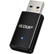 EDUP Mini USB WiFi 6 Adapter Bluetooth 5.3 Dongle, Compatible with Windows 11/10, Dual Band 2.4G/5Ghz, IEEE 802.11ax/900Mbps, Wireless Network Adapter for Laptop Desktop PC + U Disk Driver
