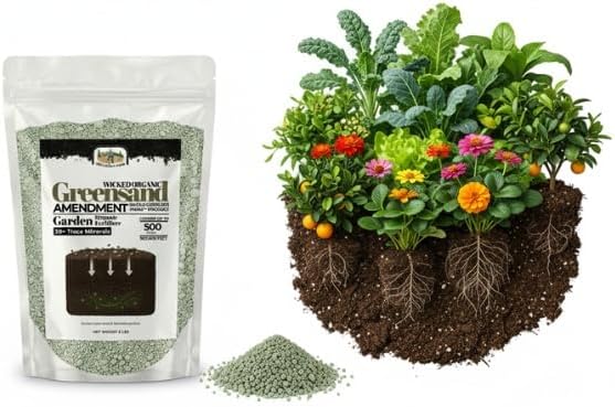 Miniatura 3 de Old Cobblers Farm Wicked Organics Greensand - Potenciador mineral natural del suelo para raíces fuertes, textura mejorada y salud duradera del