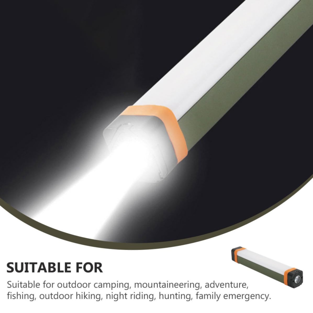 INOOMP Lámpara LED Portátil para Camping Recargable Batería de 3600mah, Resistente a Altas Temperaturas y Ahorro de Energía, Adecuado para Aventuras y Emergencias Familiares