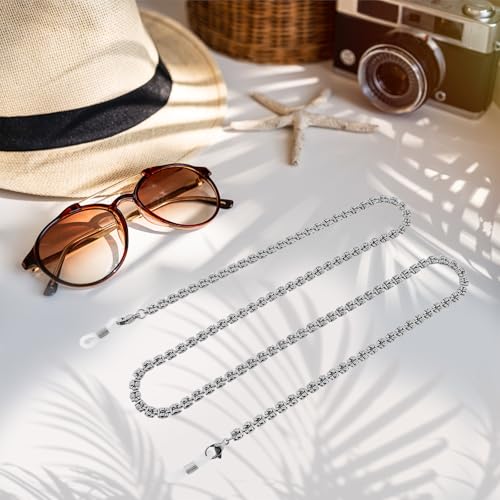 Image of Eyeglass Chain for Women Stylish,Stainless Steel Glasses Strap for Men Women,Eye Glasses Holders Around Neck