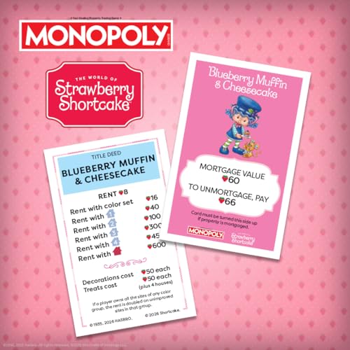 Monopoly: Strawberry Shortcake Juego de Mesa miniatura 6